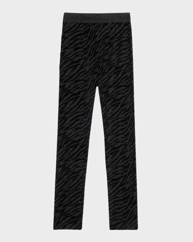 Zebra Burnout Leggings